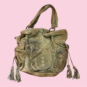 Junior Drake slouchy leather bag